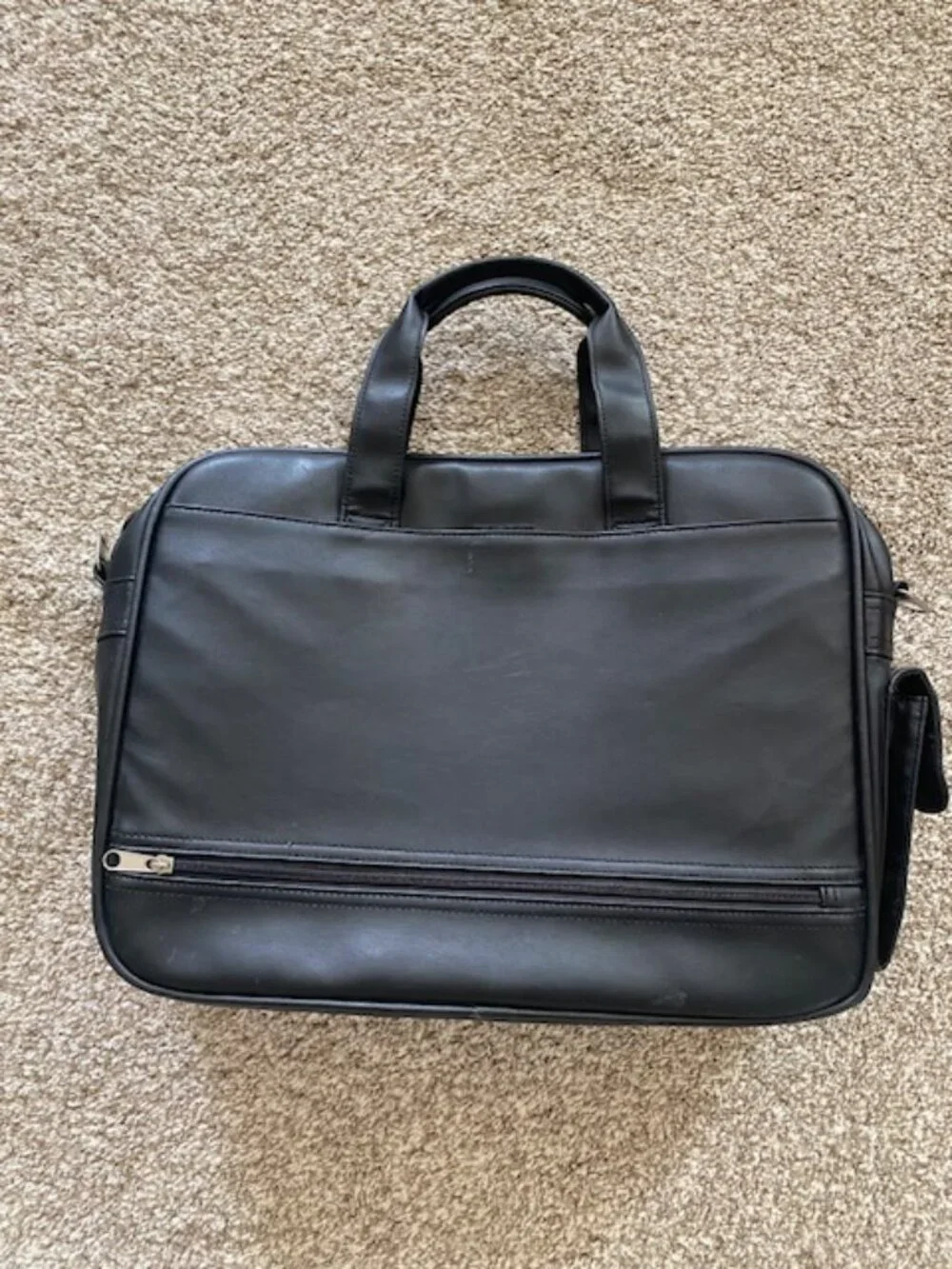Leeds Black Leather Pharmaceutical Rep Bag Eli Lilly Zyprexa Pockets Travel